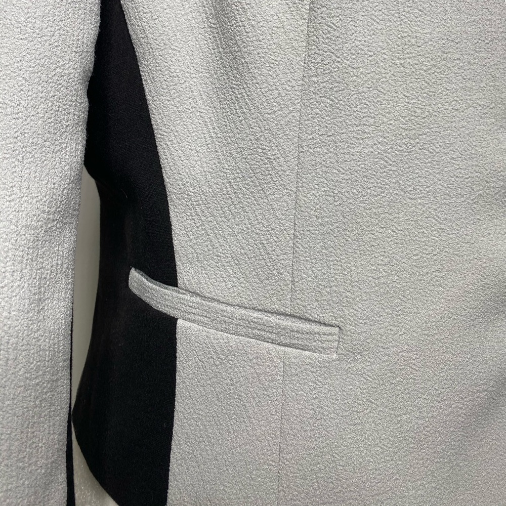Grey and black blazer